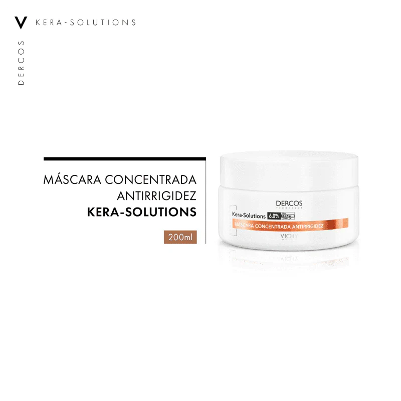 DERCOS DERCOS – KERA-SOLUTIONS MÁSCARA CONCENTRADA ANTIRRIGIDEZ – CABELOS DANIFICADOS