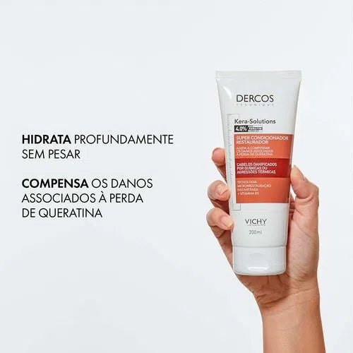 DERCOS SUPER CONDICIONADOR RESTAURADOR COM PRO KERATIN COMPLEX