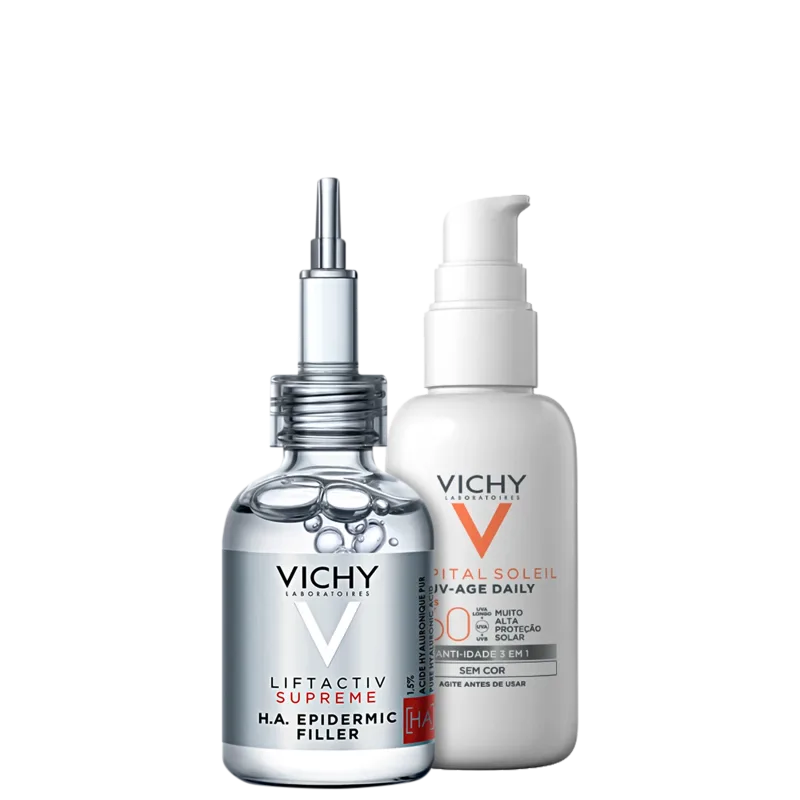 Kit Liftactiv Supreme H.A. Epidermic Filler & UV-Age Daily FPS 60 (2 Produtos)