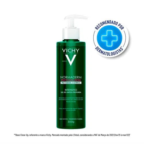 NORMADERM PHYTOSOLUTION GEL DE LIMPEZA ANTI-ACNE COM ACIDO SALICILICO 300G