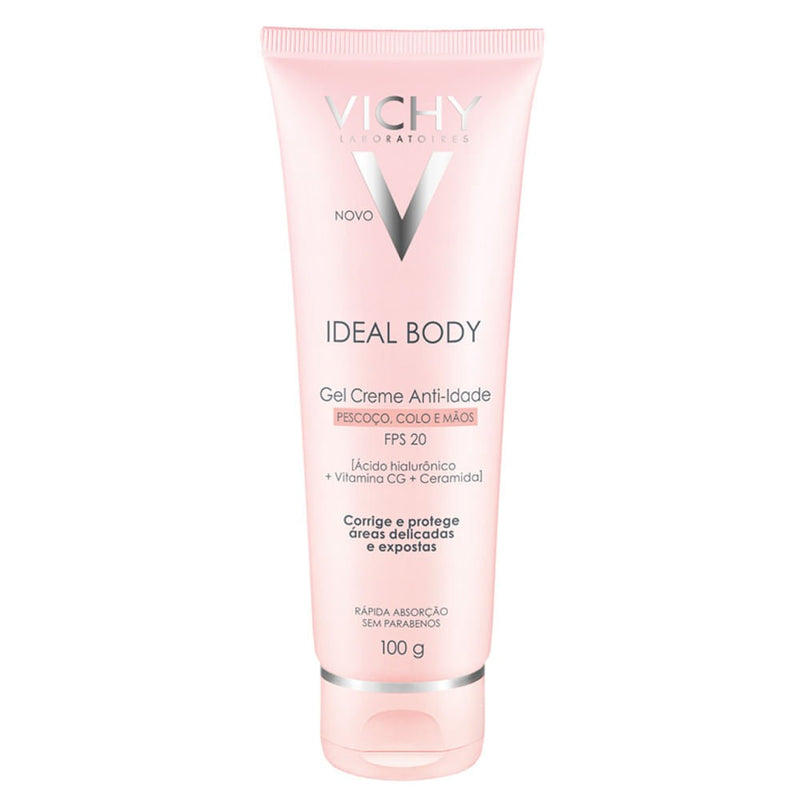 Ideal Body Pescoço, Colo e Mãos FPS 20 – Gel Creme Anti-Idade – 100g